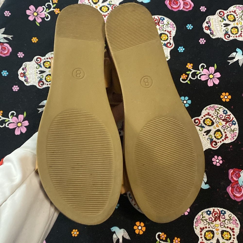 Amazon Essentials Tan Platform Sandals Women’s Si… - image 4